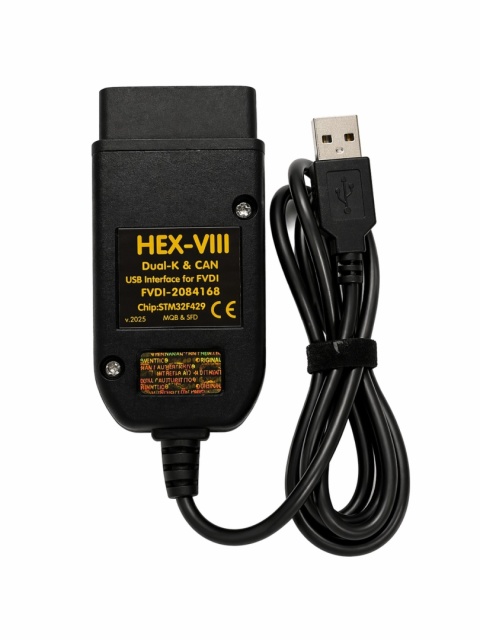 FLYOBD HEX-VIII SFD MQB v2025 STM32F429 FVDI - kodowania, adaptacje, SFD, MQB - najnowszy model 2025